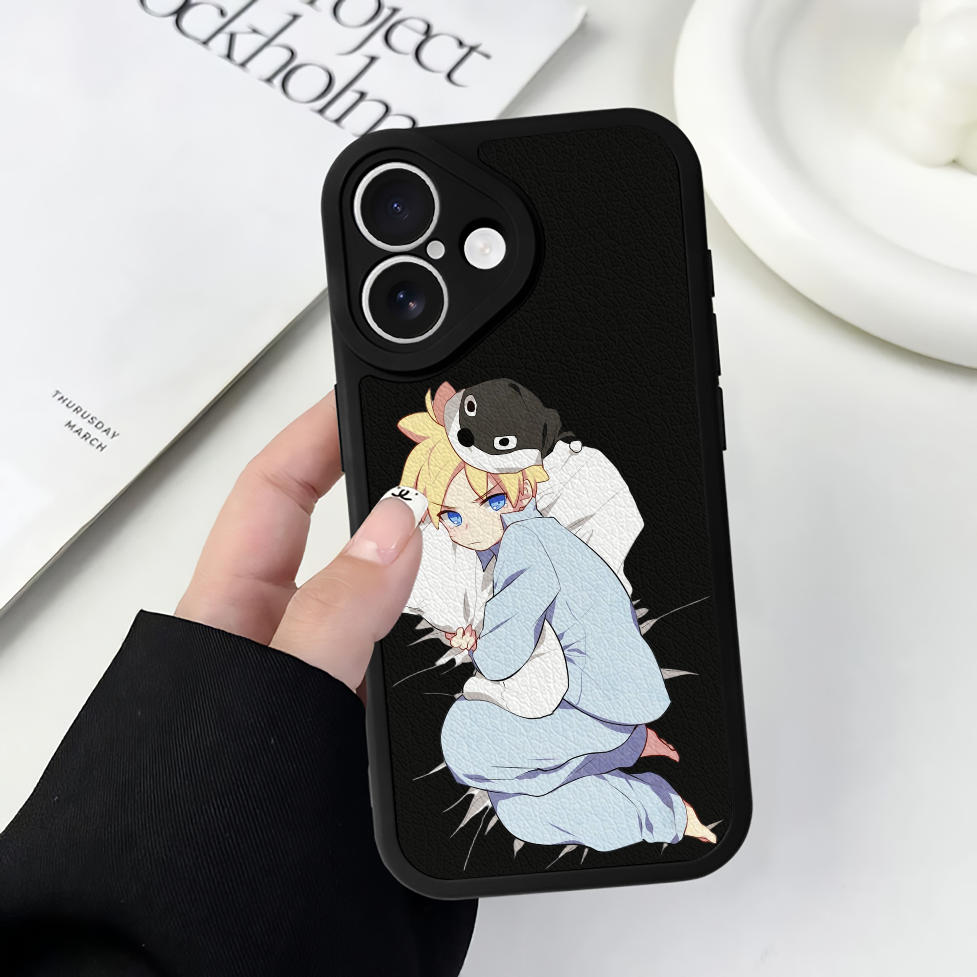 （画像用） NARUTO -ナルト- うずまき ナルト Uzumaki Naruto 【iPhone 16シリーズ対応】シリコンスマホケース（レザー調） 材質：シリコン
